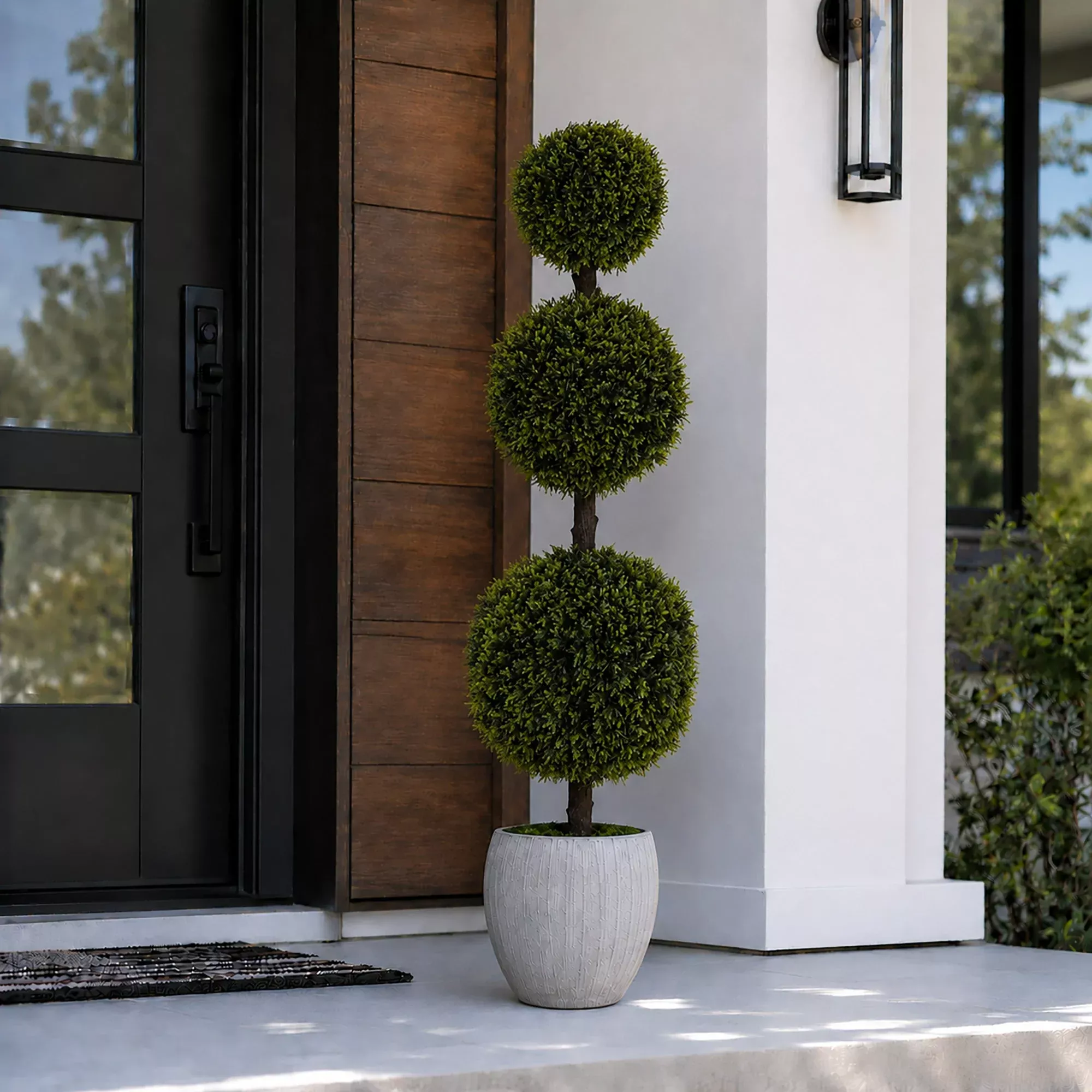 4' Artificial Yellow Cypress Topiary Tree