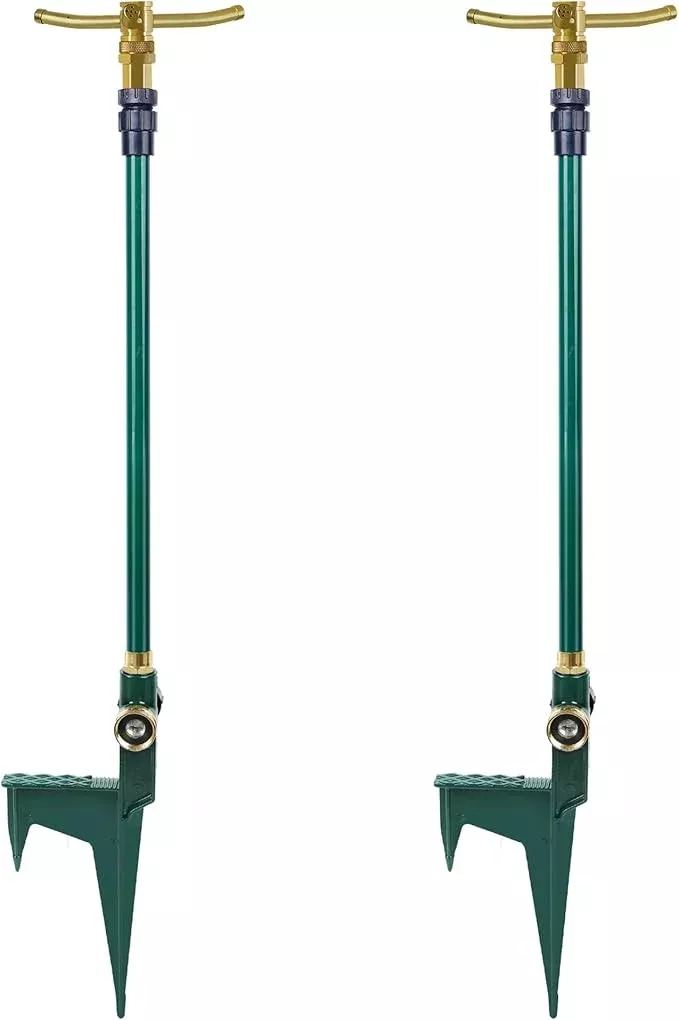 ATDAWN 3-Arm Garden Sprinkler, High-Rise Lawn Sprinkler, 360 Degree Rotation Garden Water Sprinklers, Lawn Irrigation System, Gardening Watering System, Large Area Coverage
