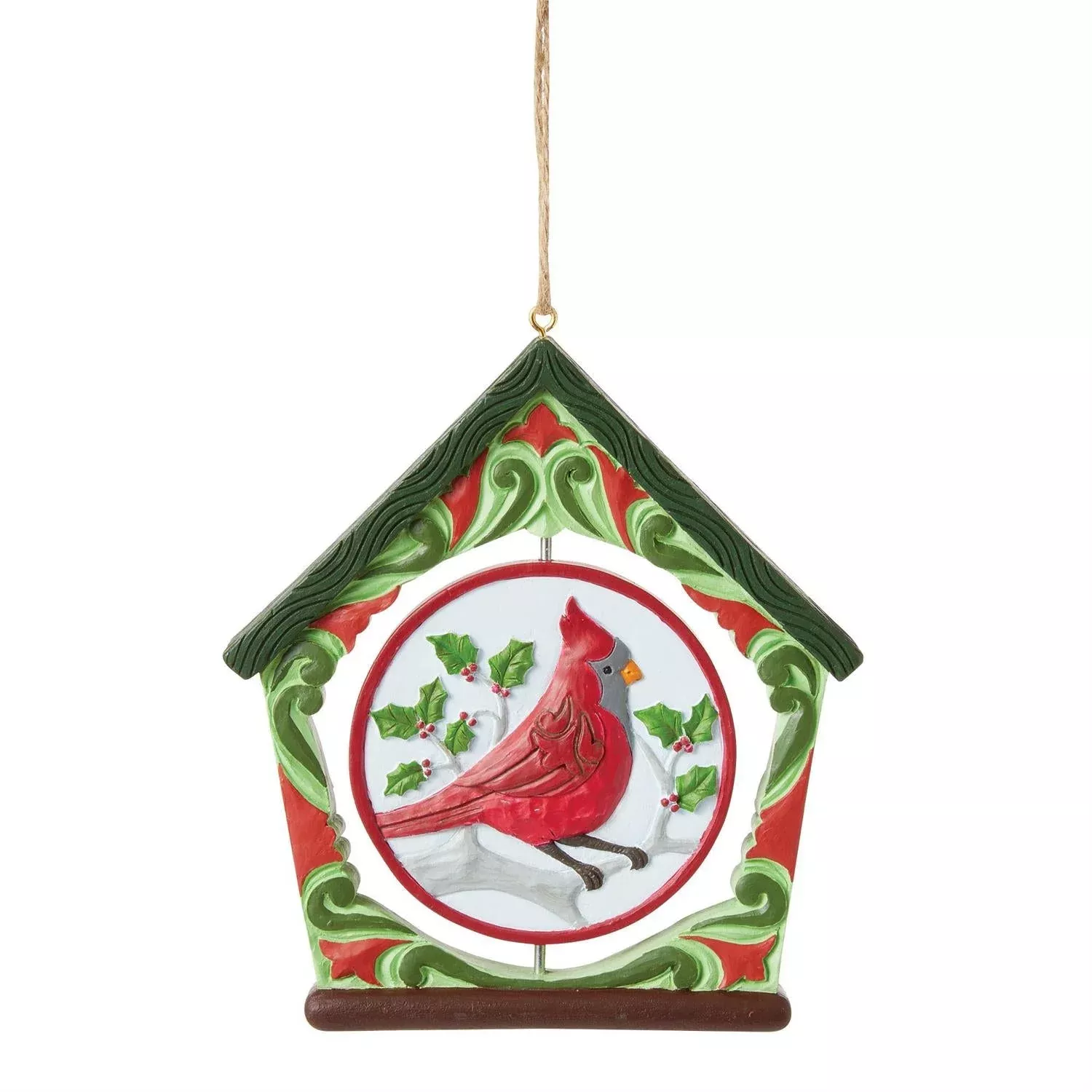Cardinal Bird House Ornament
