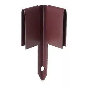 Colmet 14CSB Professional Steel Lawn Edging Corner, Brown