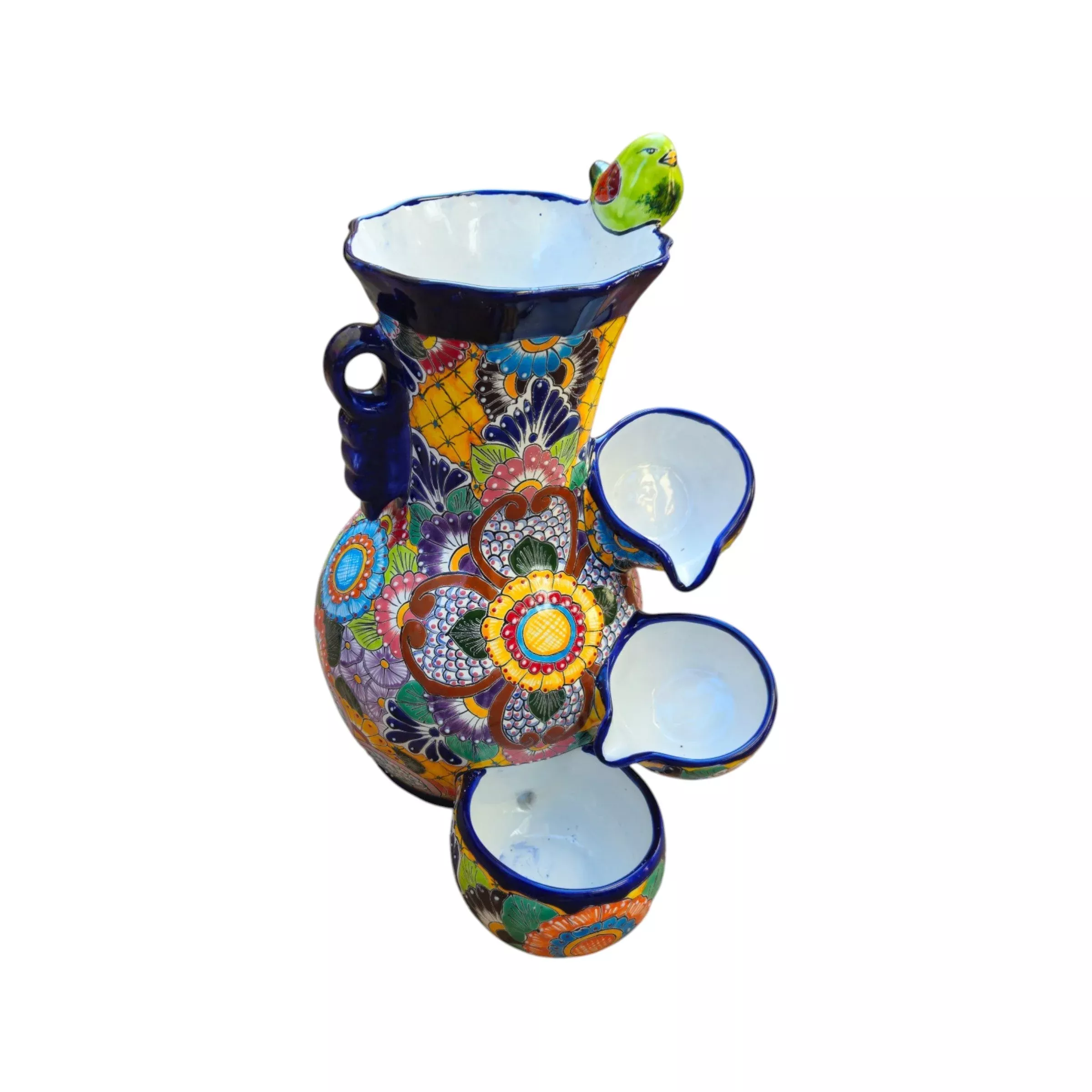 Colorful Talavera Fountain | Mexican Ceramic Water Feature