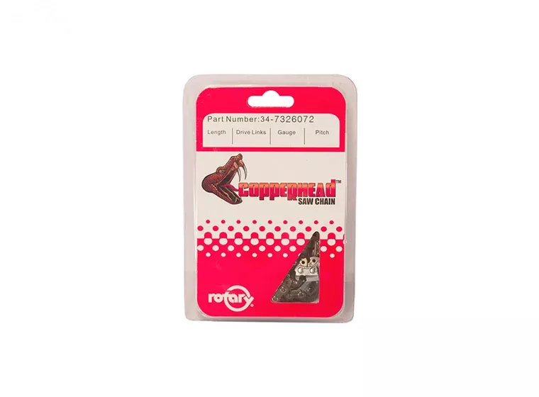 Copperhead 7326072 Chain Saw Chain .050 .325 72 Lks Semi-Chisel Without Bumper Link