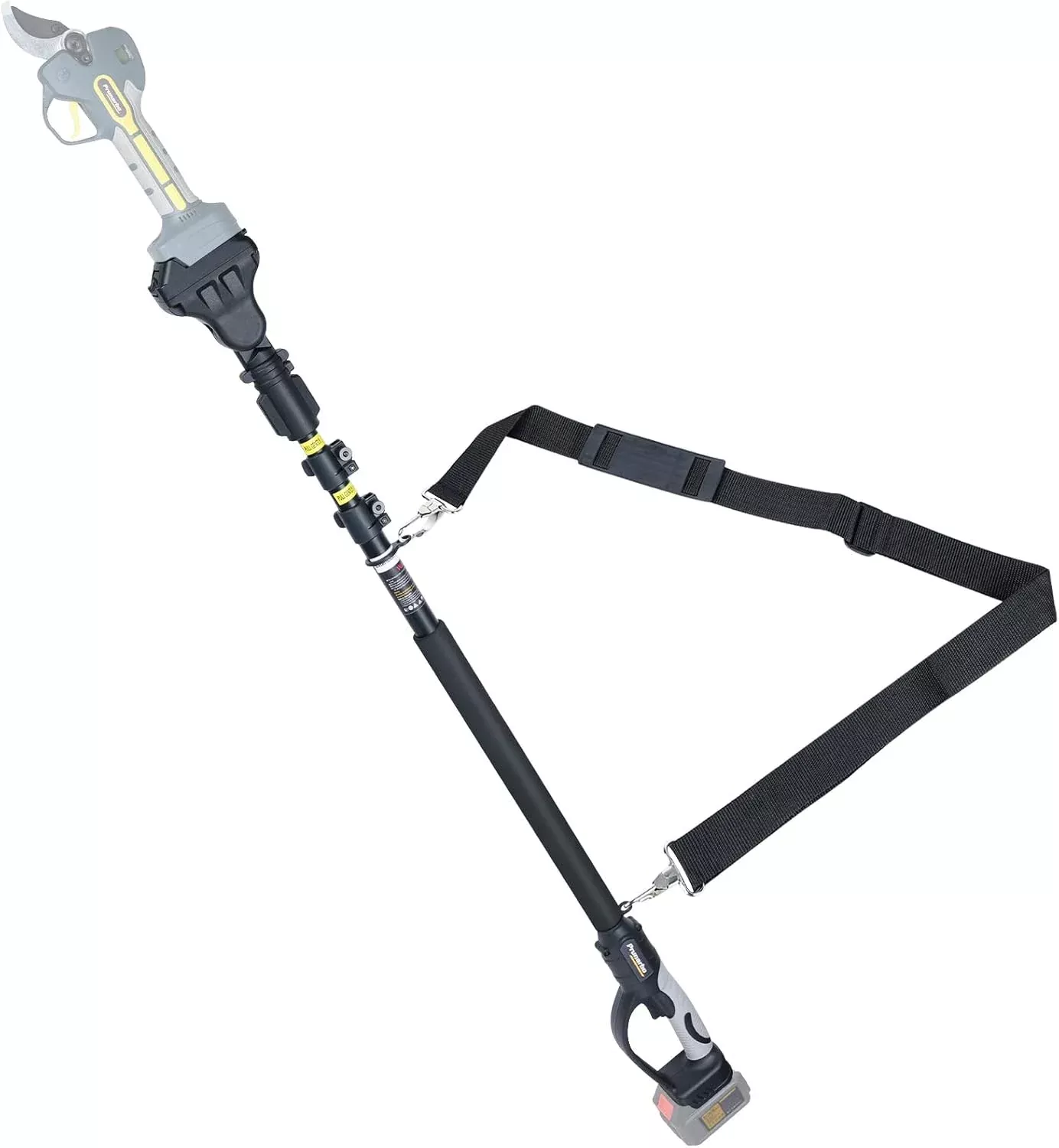 Extendable Pole for Cordless Electric Pruning Shear, Telescopic Pole 4.2-8.2 ft Extension for Gardening Tree Pruner Extended Cutting Reach for Professional Battery Secateurs Heavy Duty