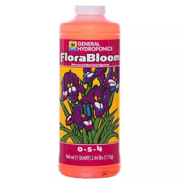 General Hydroponics, FloraBloom, 0-5-4, FloraSeries Advanced Nutrient System (1 Quart)
