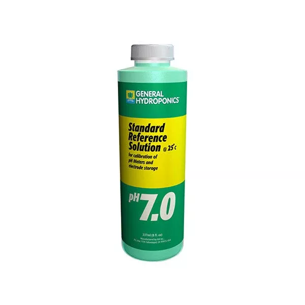 General Hydroponics, pH 7.01 Calibration Solution, Standard Reference Solution for Calibration of pH Meters and Electrode Storage (8 oz.)