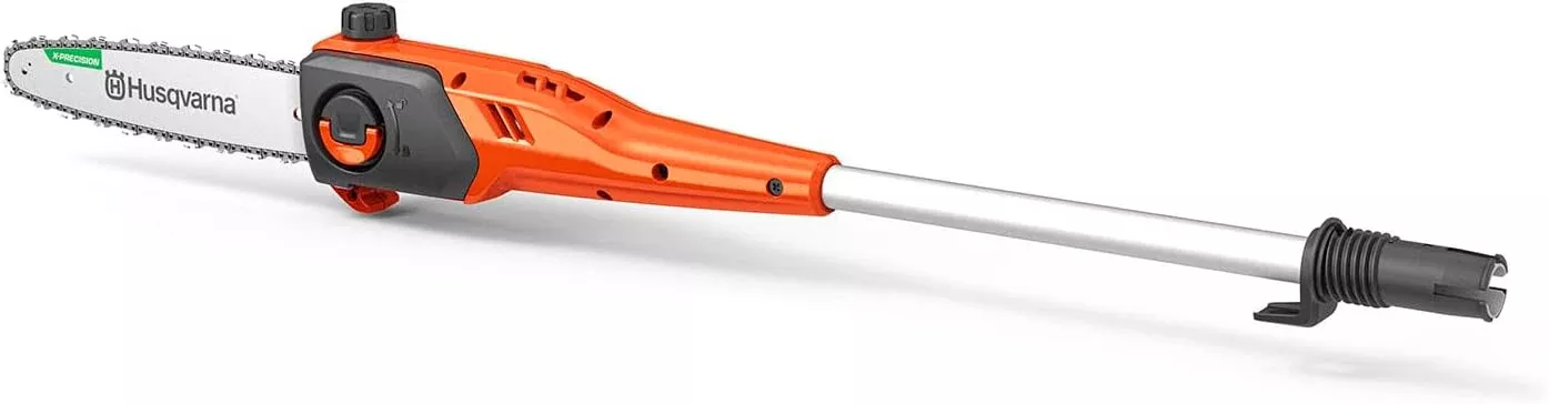 Husqvarna DP110 Pole Saw Attachment, 10-Inch FLXi Compatible Electric Pole Saw Attachment, Hook and Harness Included for Easy Storage and Additional Support