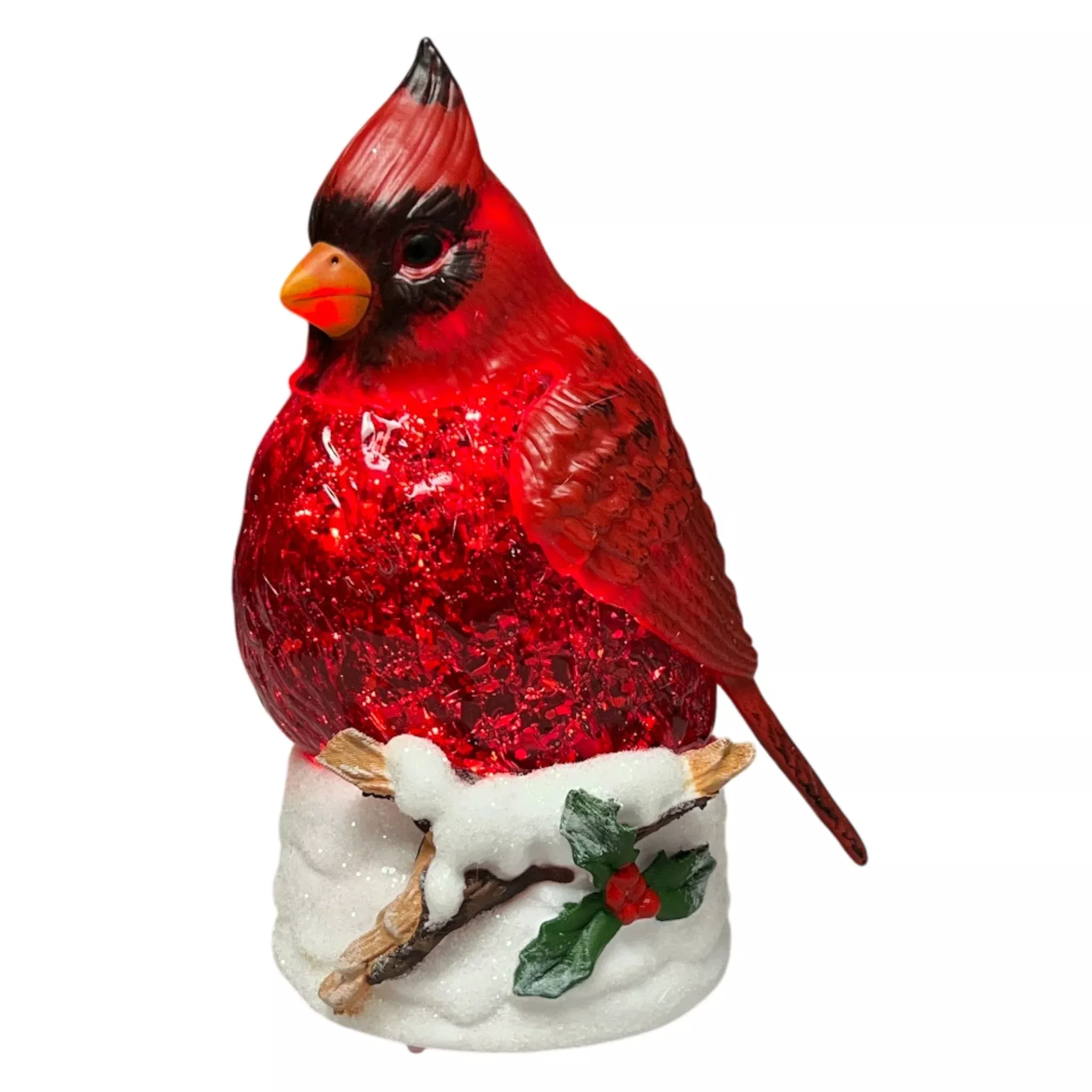 Illuminated Cardinal Figurine