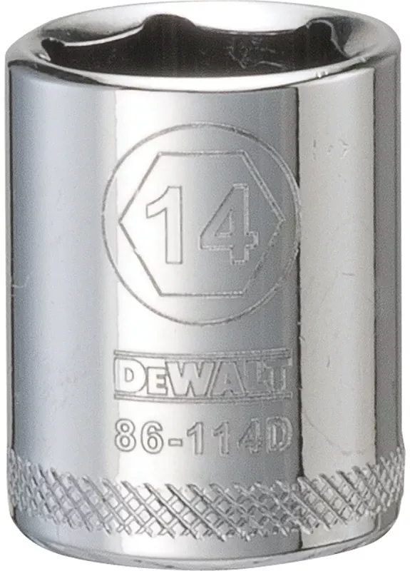Metric Shallow Socket, 6-point, 1/4 In. Drive, 14mm