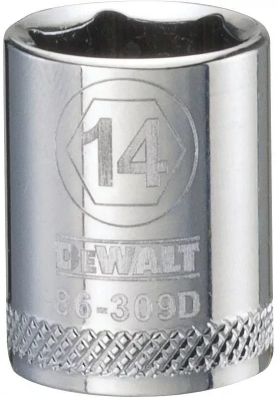 Metric Shallow Socket, 6-point, 3/8 In. Drive, 14mm