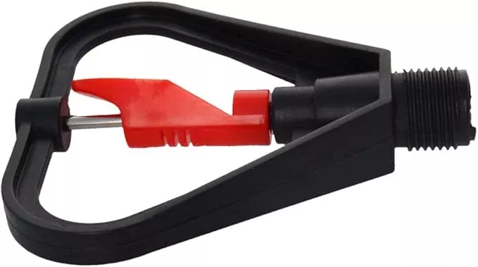 MroMax Butterfly Rotating Sprinkler, 1/2BSPF Thread Plastic Micro Atomizing Nozzle for Garden Irrigation, 3Pcs (Black&Red)