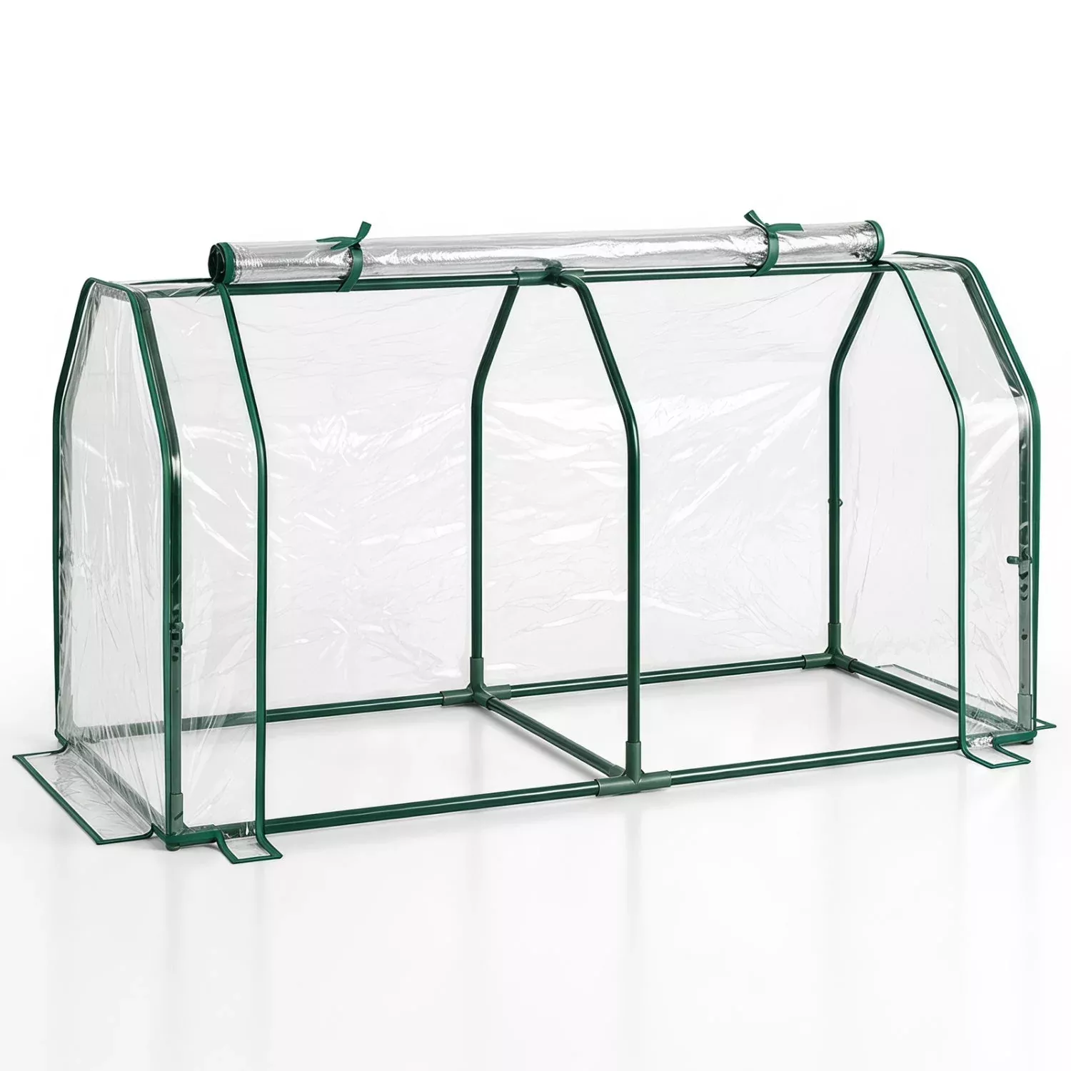 Portable Mini Greenhouse with PE Cover and Roll-Up Door