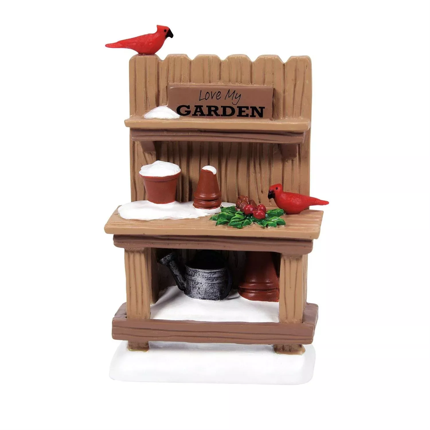 Potter's Bench with Cardinals