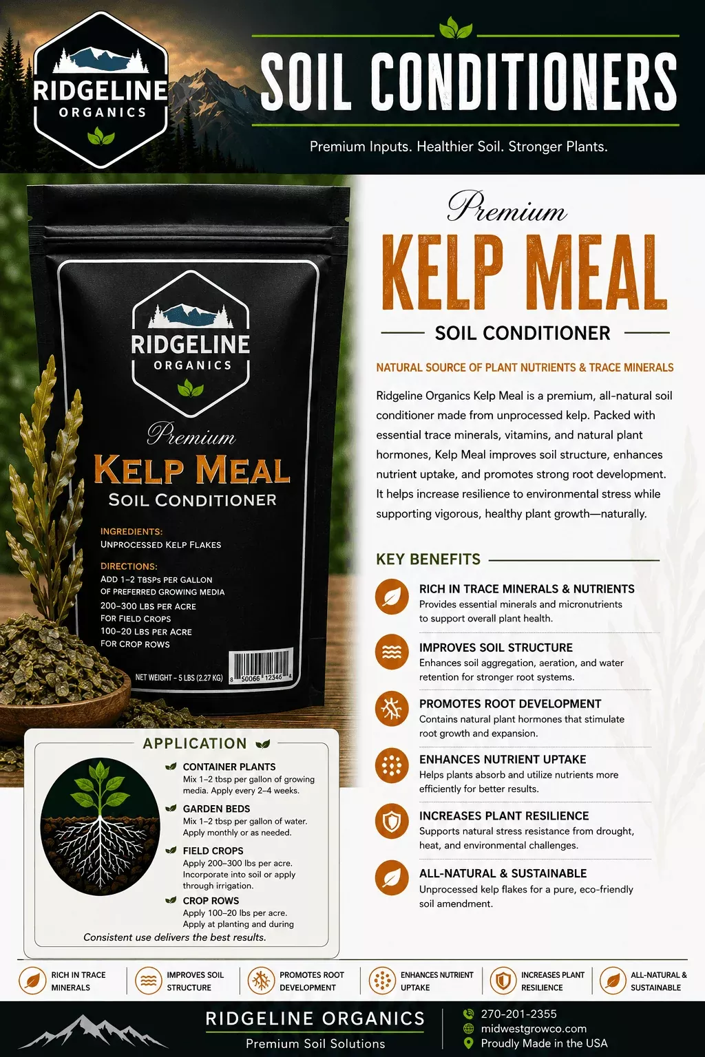 Ridgeline Organics Kelp Meal