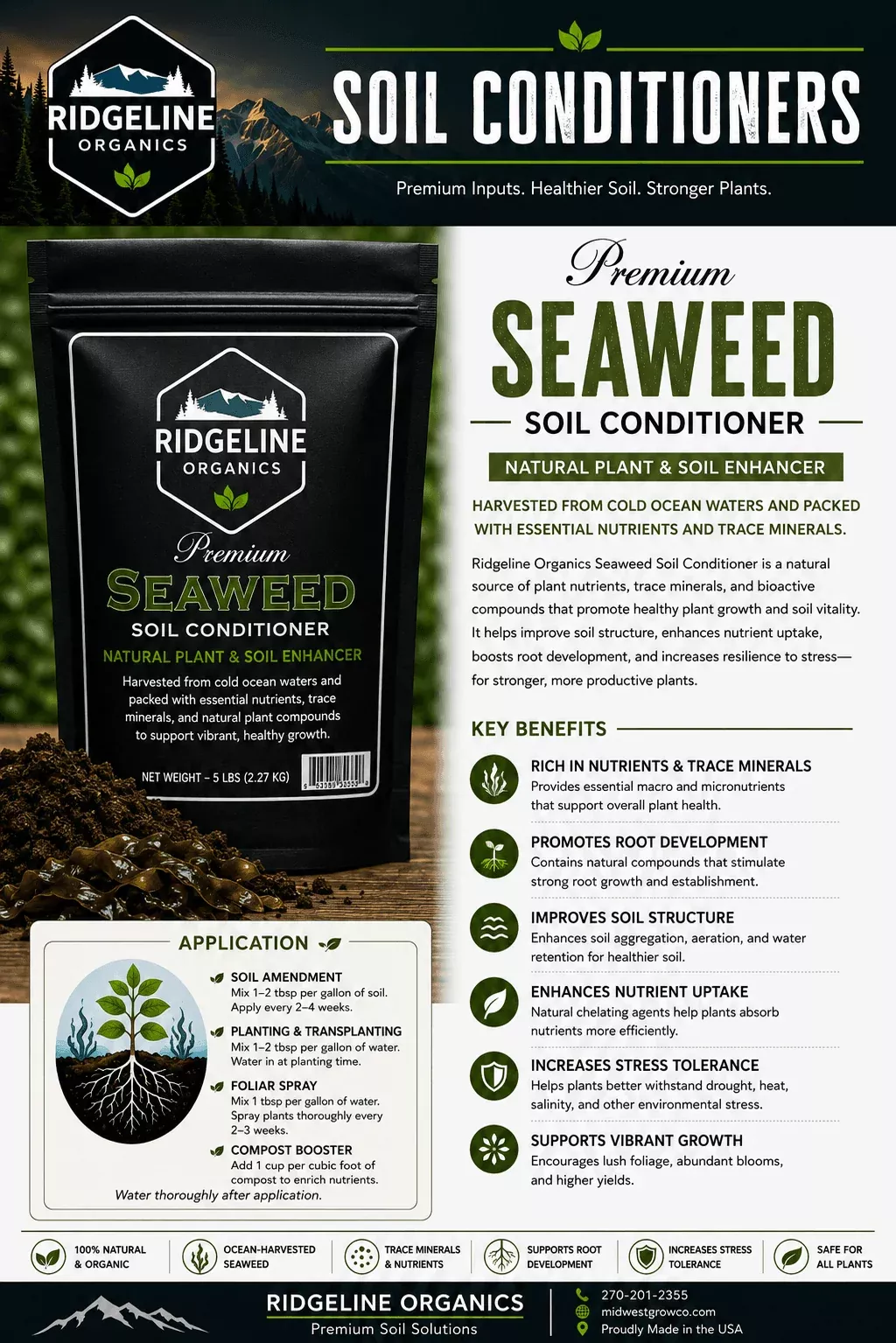Ridgeline Organics Soluble Kelp Extract