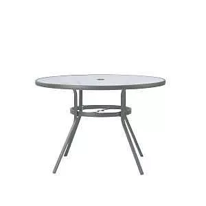 Round Steel Patio Dining Table – Weather‑resistant Outdoor Furniture