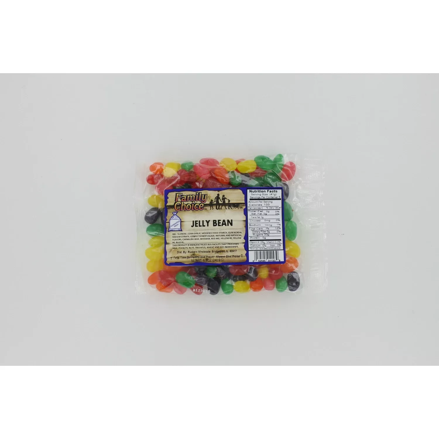 & Rucker's 12 Oz Jelly Bean Candy, 1153, Pack Of 12