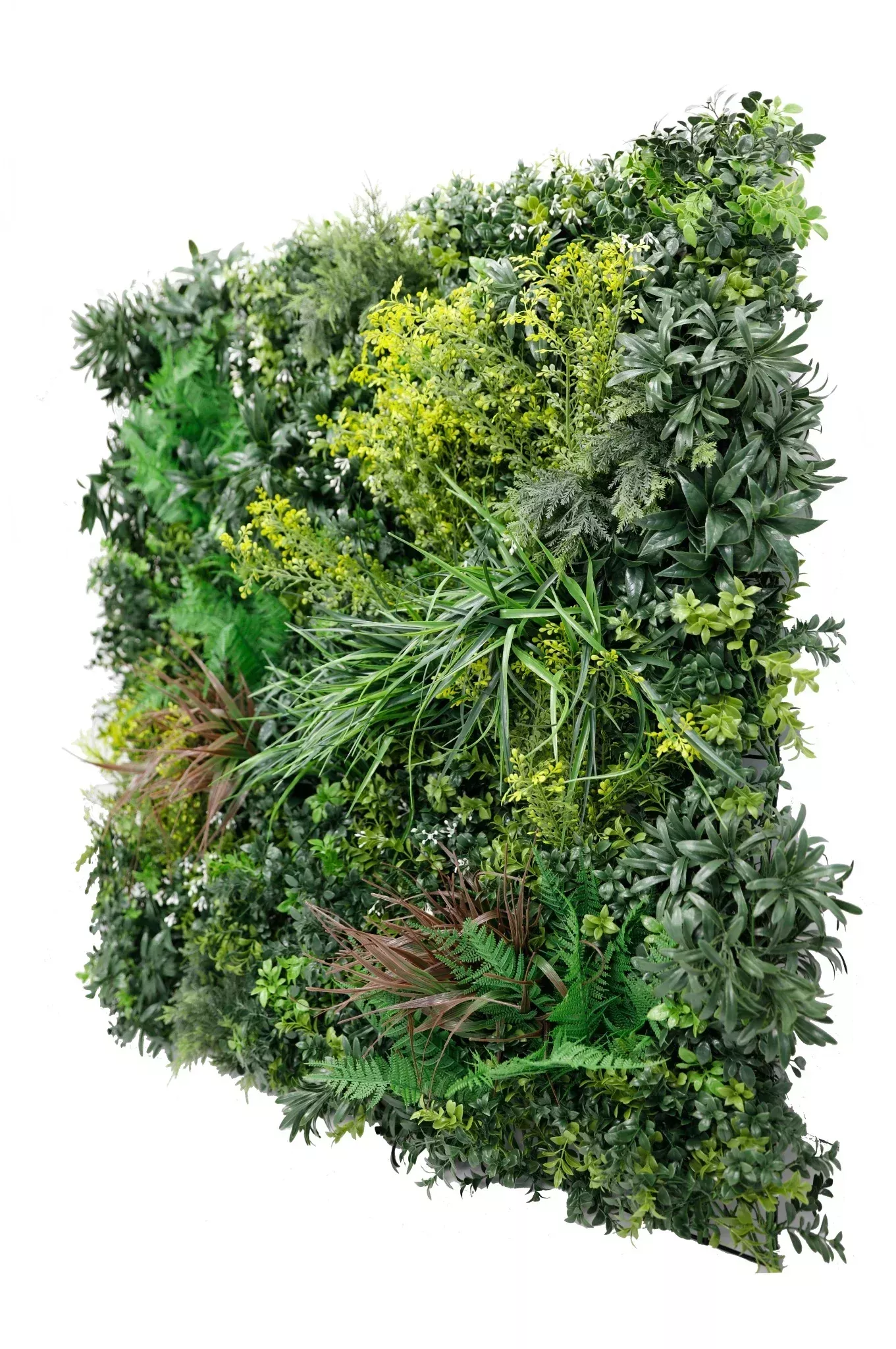 Tropical Vibe Artificial Vertical Garden Green Wall Panel 35×35in – NFPA 701 Certified – UV Resistant – Commercial Grade