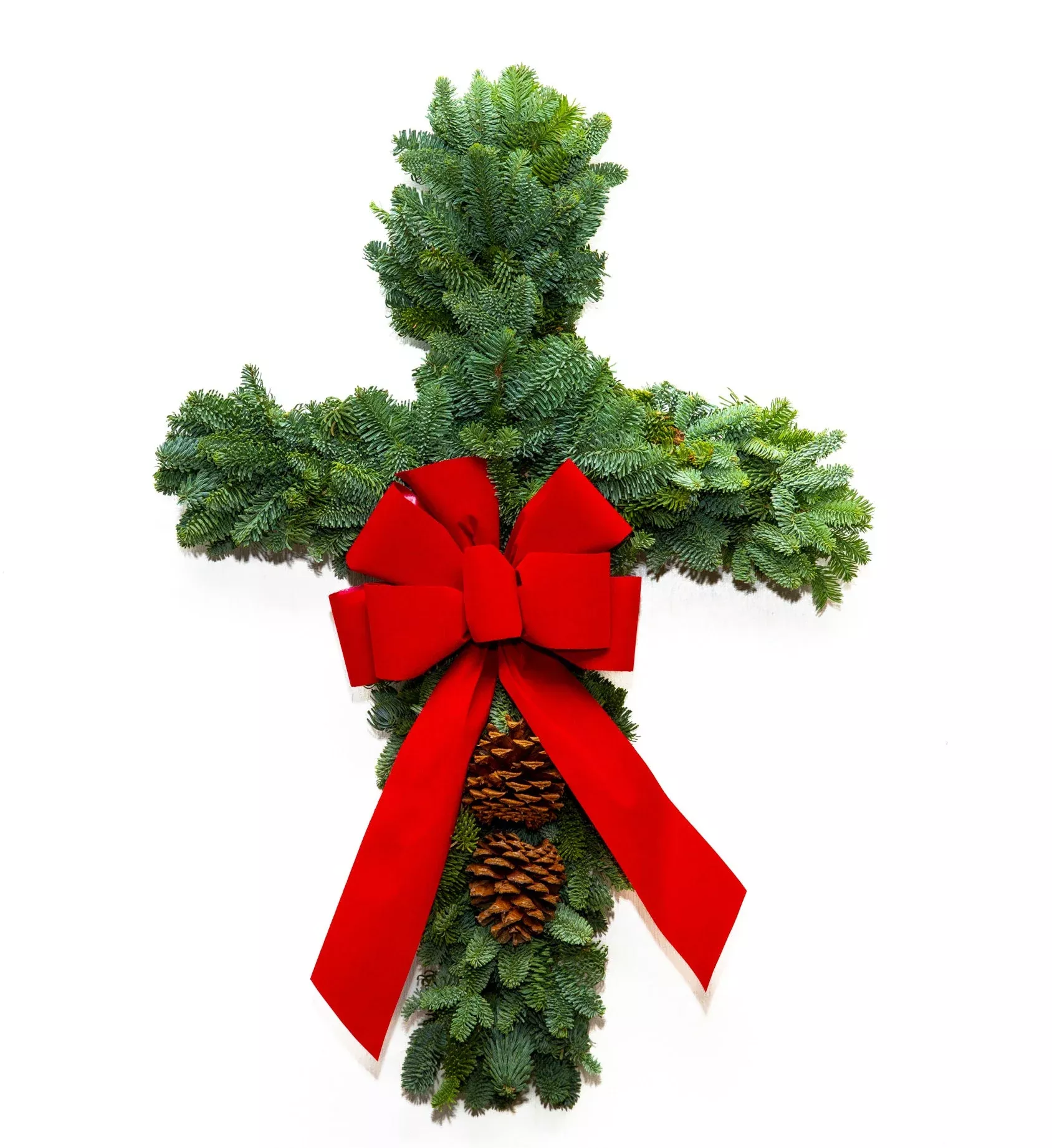 Wreath Cross Noble Fir
